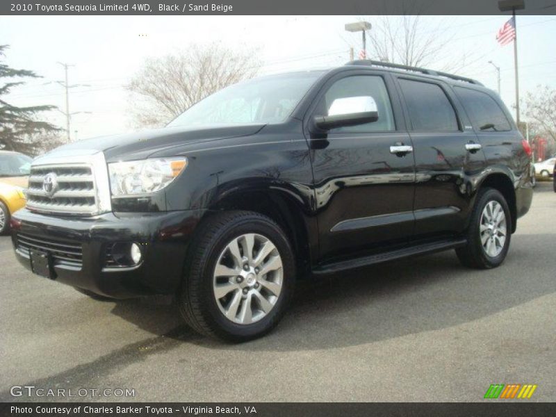 Black / Sand Beige 2010 Toyota Sequoia Limited 4WD