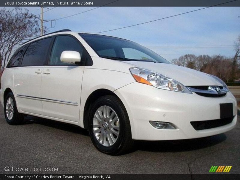 Natural White / Stone 2008 Toyota Sienna Limited