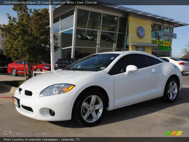 Northstar White / Dark Charcoal 2008 Mitsubishi Eclipse GS Coupe