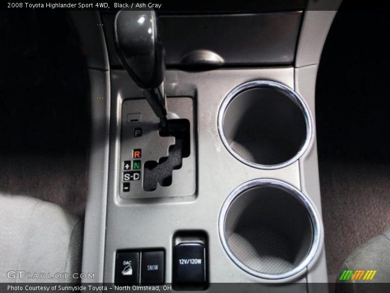 Black / Ash Gray 2008 Toyota Highlander Sport 4WD