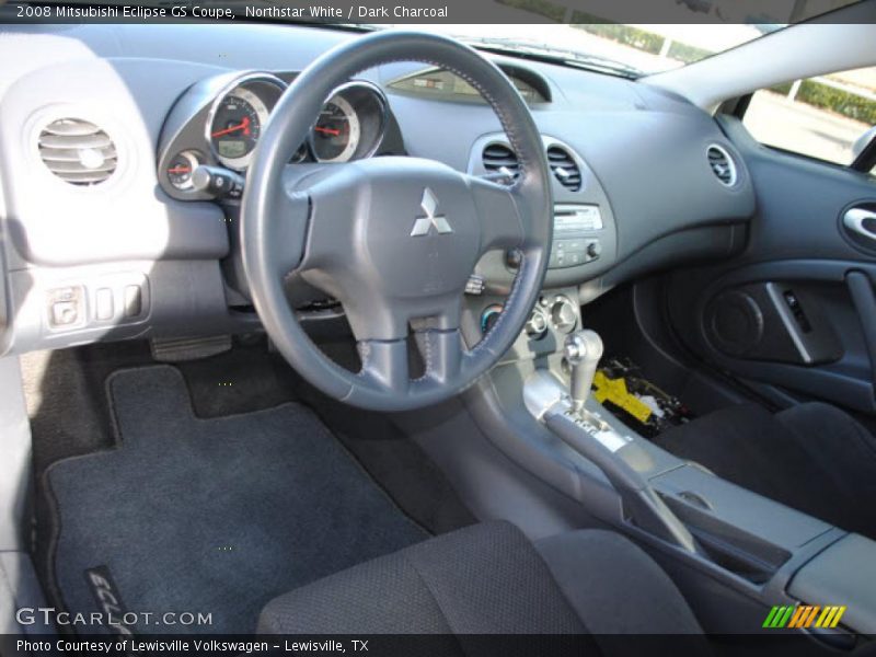 Northstar White / Dark Charcoal 2008 Mitsubishi Eclipse GS Coupe