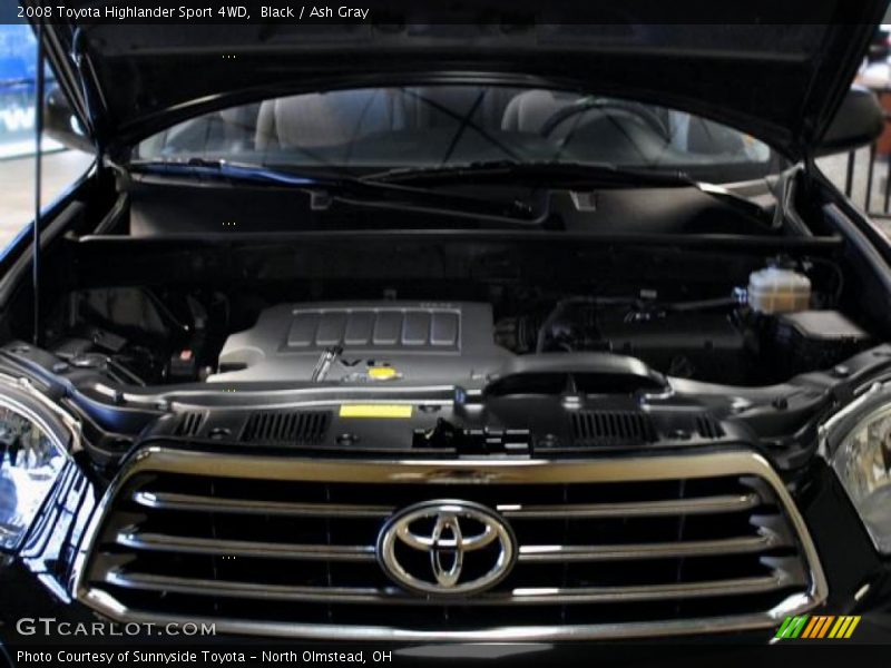 Black / Ash Gray 2008 Toyota Highlander Sport 4WD
