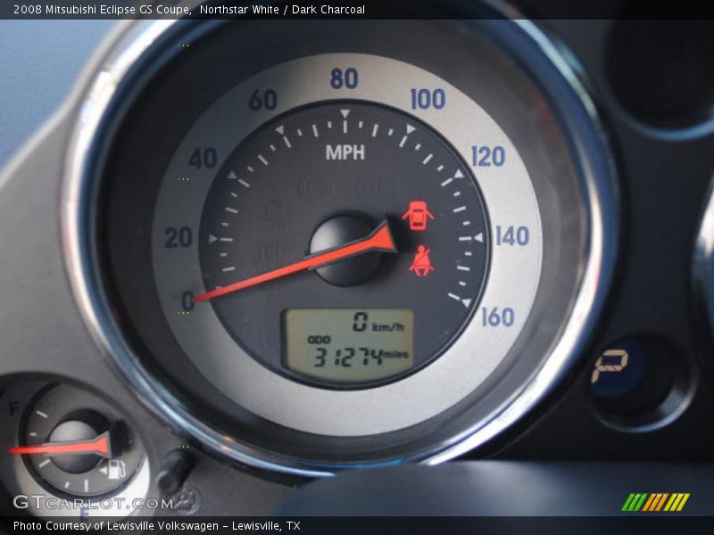 Northstar White / Dark Charcoal 2008 Mitsubishi Eclipse GS Coupe