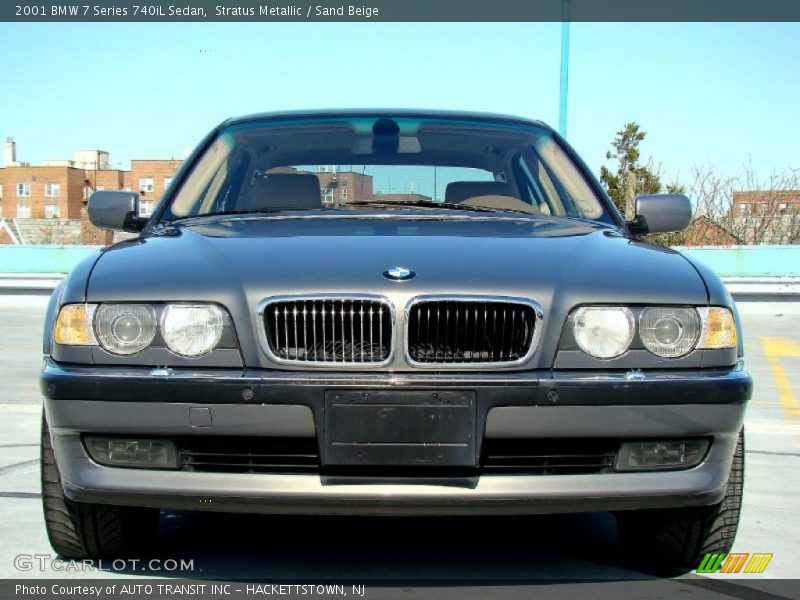 Stratus Metallic / Sand Beige 2001 BMW 7 Series 740iL Sedan