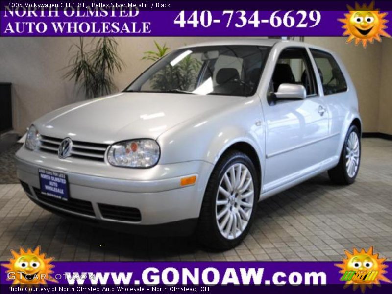 Reflex Silver Metallic / Black 2005 Volkswagen GTI 1.8T