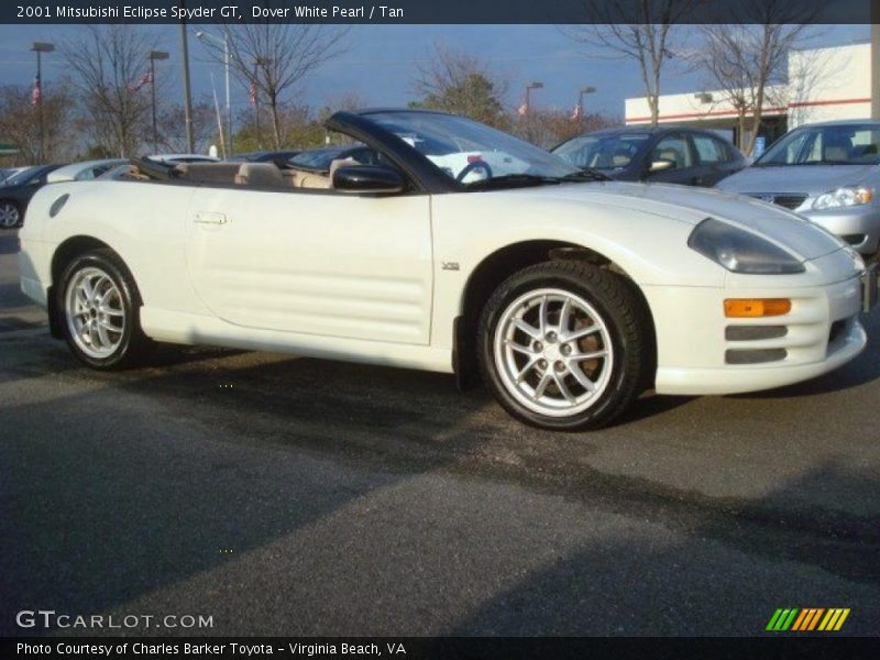 Dover White Pearl / Tan 2001 Mitsubishi Eclipse Spyder GT