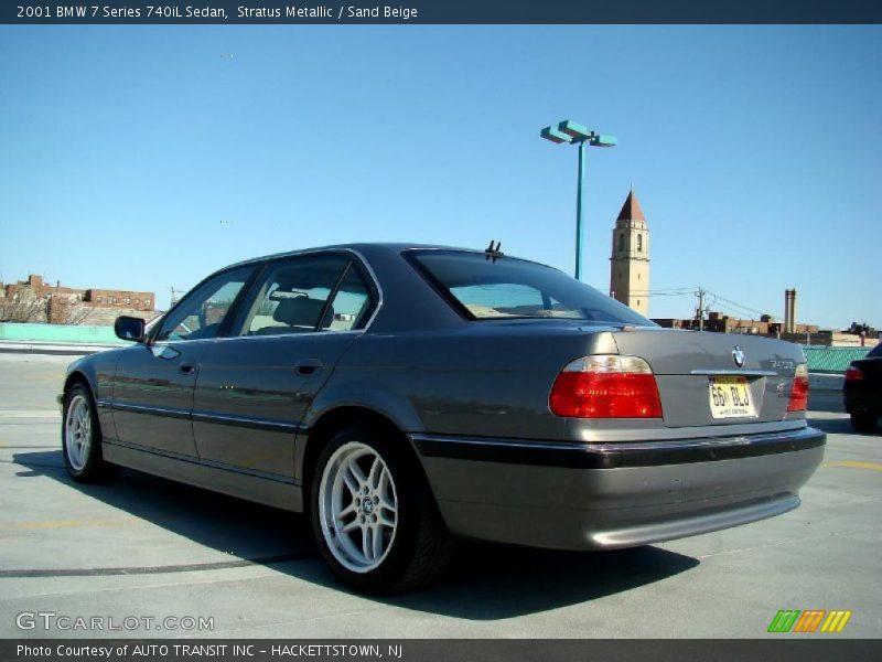 Stratus Metallic / Sand Beige 2001 BMW 7 Series 740iL Sedan