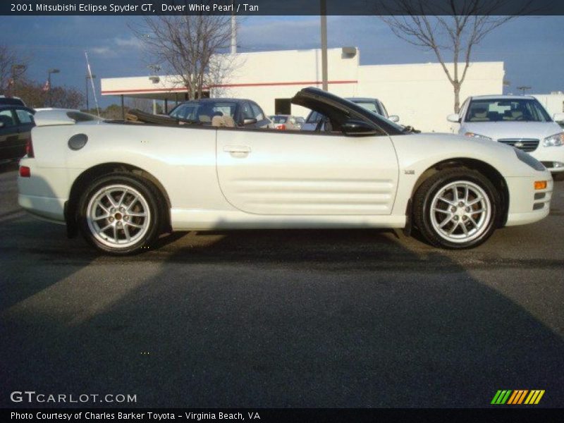 Dover White Pearl / Tan 2001 Mitsubishi Eclipse Spyder GT