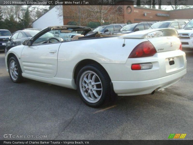 Dover White Pearl / Tan 2001 Mitsubishi Eclipse Spyder GT