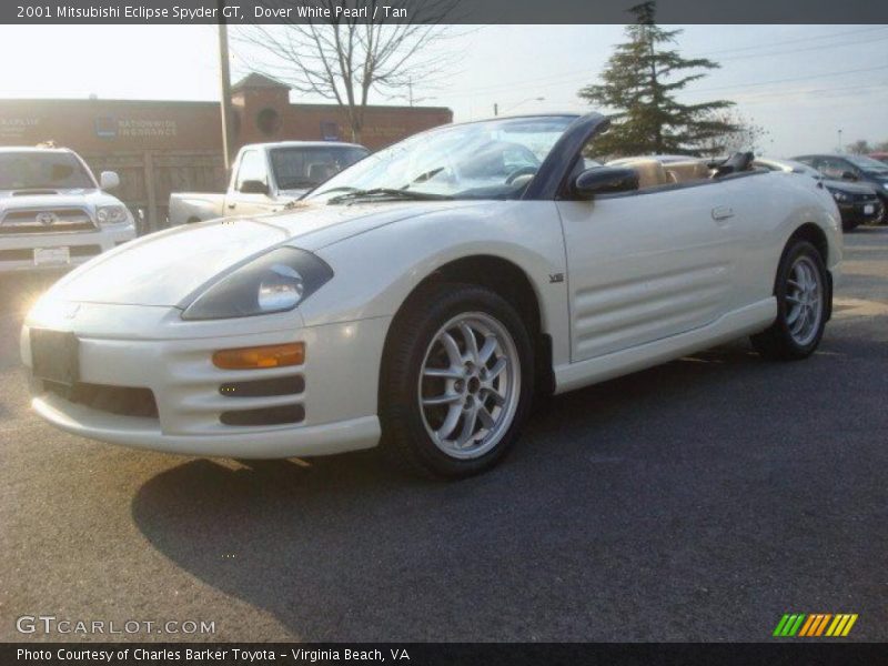 Dover White Pearl / Tan 2001 Mitsubishi Eclipse Spyder GT