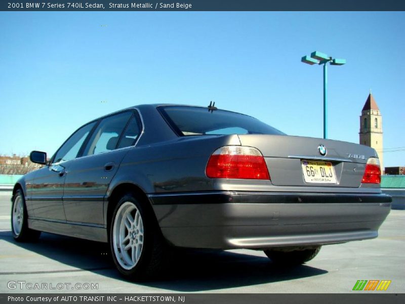 Stratus Metallic / Sand Beige 2001 BMW 7 Series 740iL Sedan