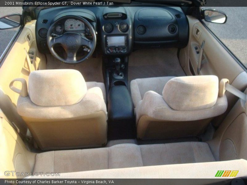 Dover White Pearl / Tan 2001 Mitsubishi Eclipse Spyder GT