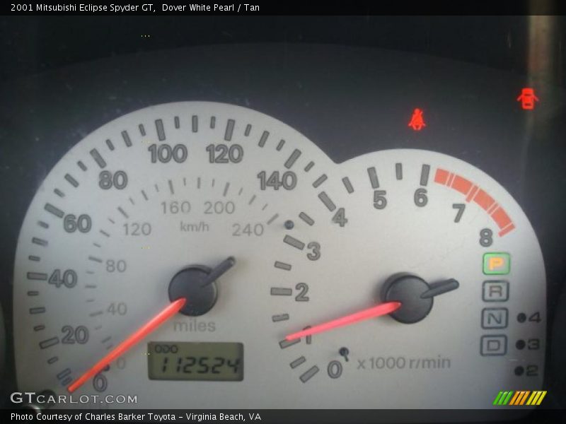 Dover White Pearl / Tan 2001 Mitsubishi Eclipse Spyder GT