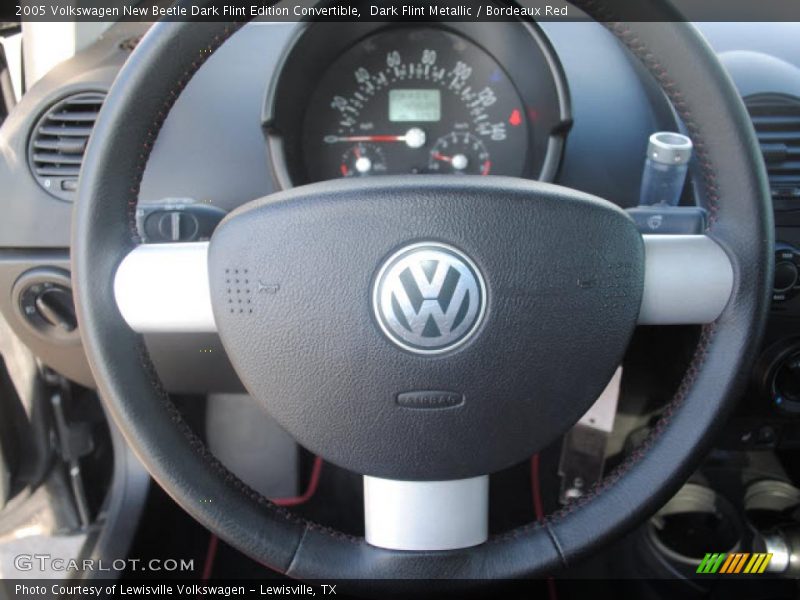 Dark Flint Metallic / Bordeaux Red 2005 Volkswagen New Beetle Dark Flint Edition Convertible