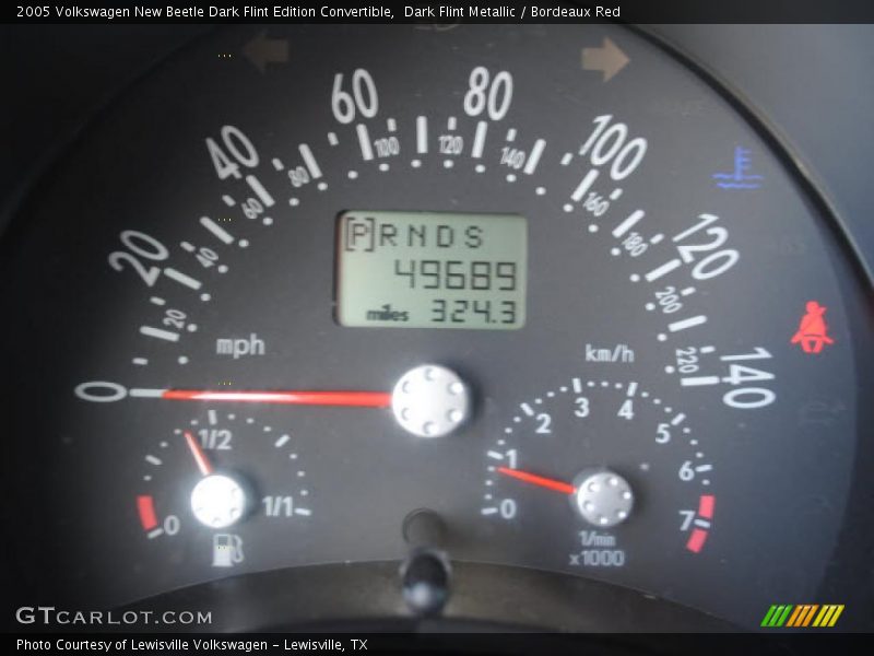  2005 New Beetle Dark Flint Edition Convertible Dark Flint Edition Convertible Gauges