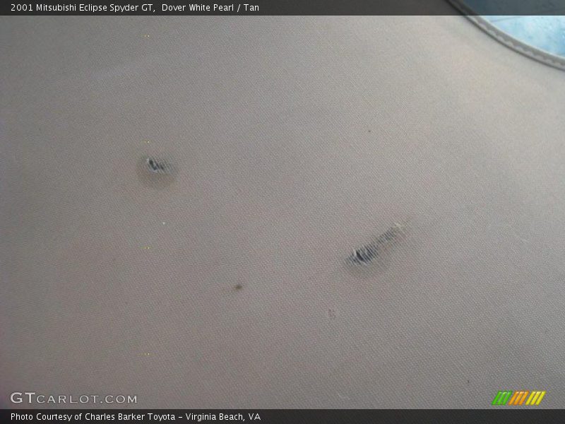 Dover White Pearl / Tan 2001 Mitsubishi Eclipse Spyder GT
