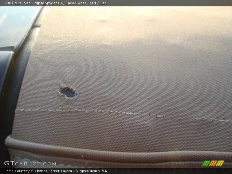 Dover White Pearl / Tan 2001 Mitsubishi Eclipse Spyder GT