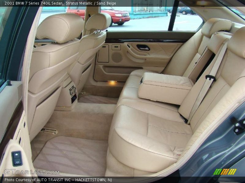 Stratus Metallic / Sand Beige 2001 BMW 7 Series 740iL Sedan