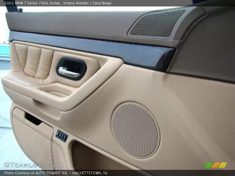 Stratus Metallic / Sand Beige 2001 BMW 7 Series 740iL Sedan