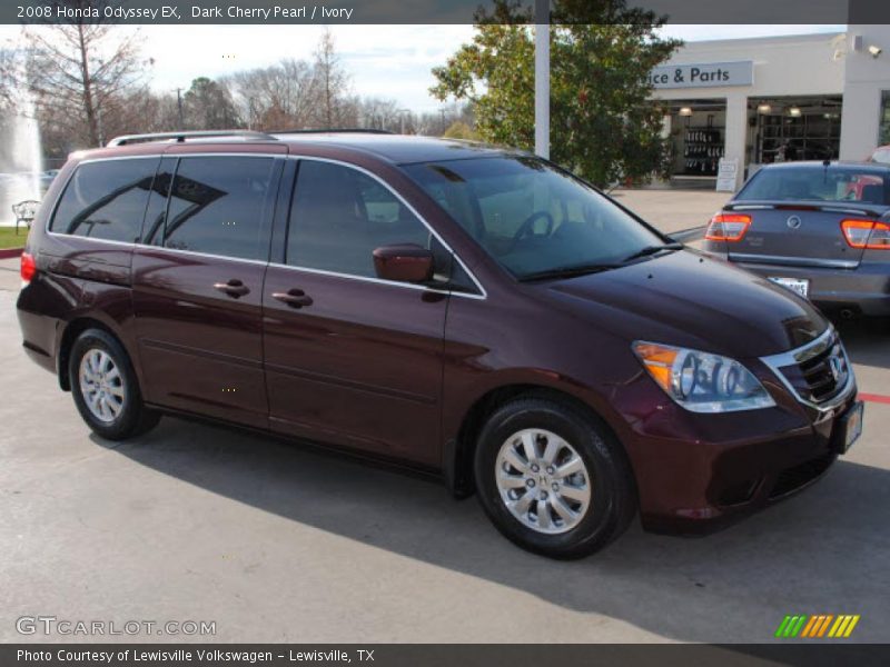 Dark Cherry Pearl / Ivory 2008 Honda Odyssey EX