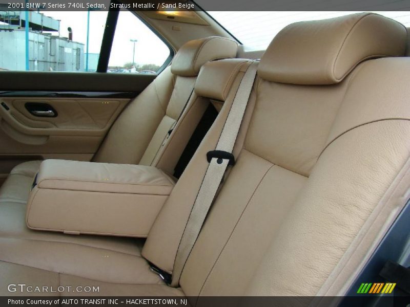 Stratus Metallic / Sand Beige 2001 BMW 7 Series 740iL Sedan