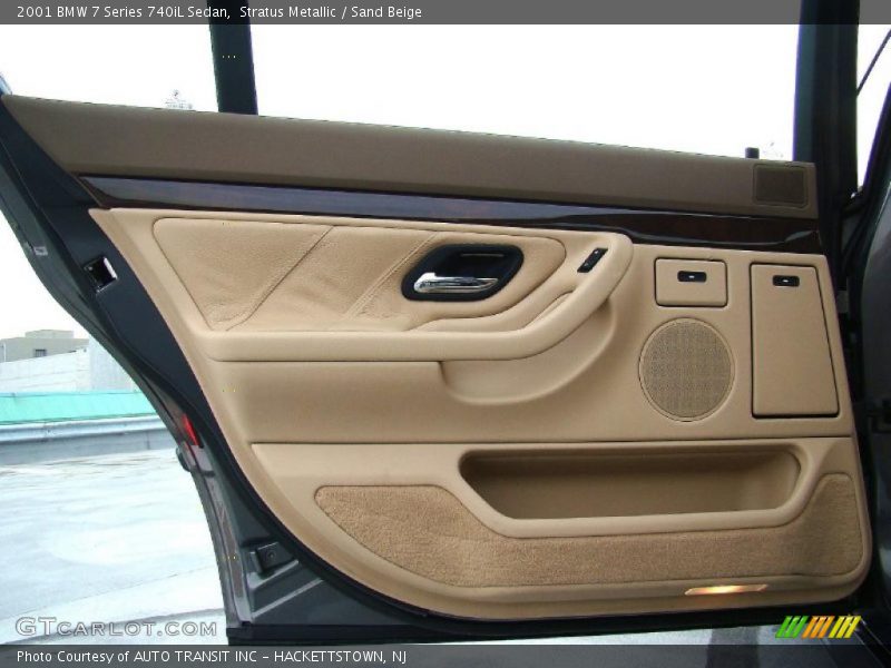 Stratus Metallic / Sand Beige 2001 BMW 7 Series 740iL Sedan