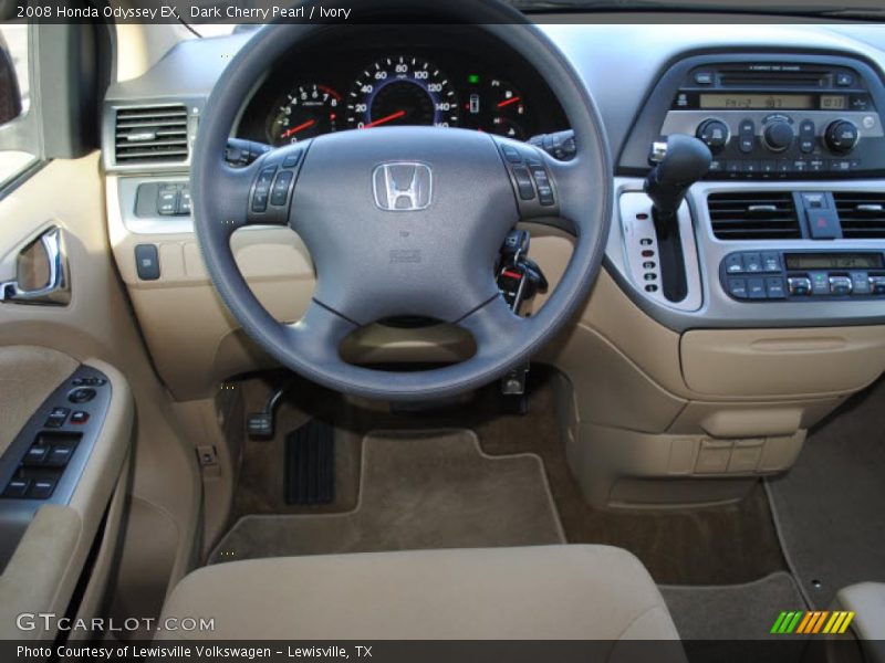 Dark Cherry Pearl / Ivory 2008 Honda Odyssey EX