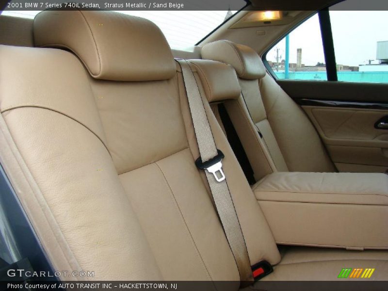 Stratus Metallic / Sand Beige 2001 BMW 7 Series 740iL Sedan