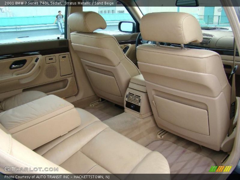 Stratus Metallic / Sand Beige 2001 BMW 7 Series 740iL Sedan