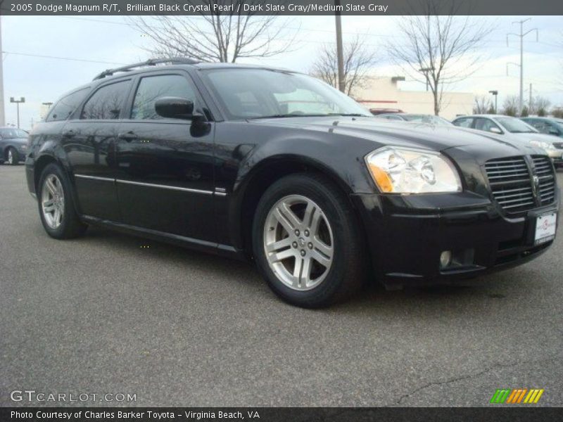 Brilliant Black Crystal Pearl / Dark Slate Gray/Medium Slate Gray 2005 Dodge Magnum R/T