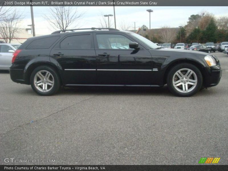 Brilliant Black Crystal Pearl / Dark Slate Gray/Medium Slate Gray 2005 Dodge Magnum R/T