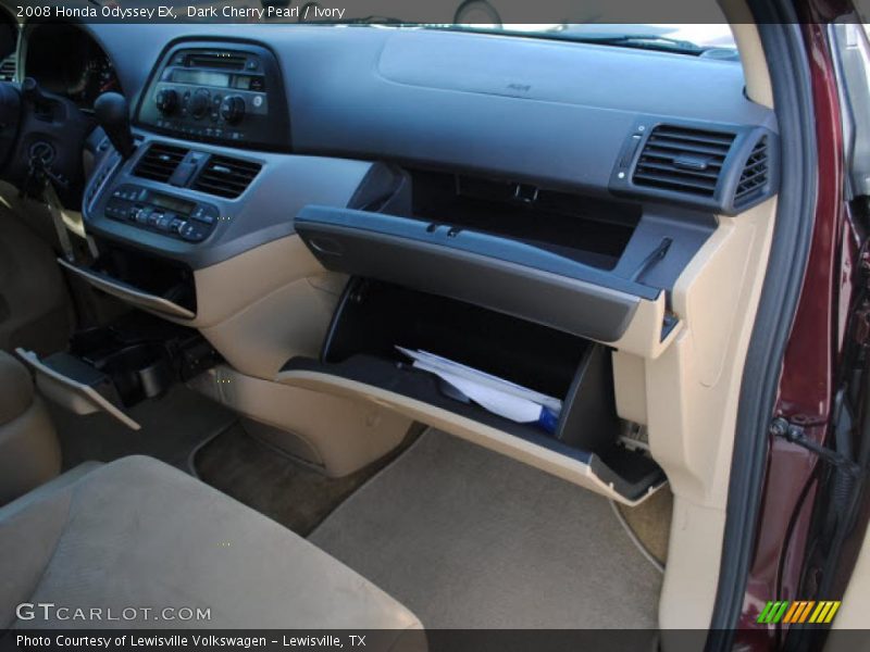 Dark Cherry Pearl / Ivory 2008 Honda Odyssey EX