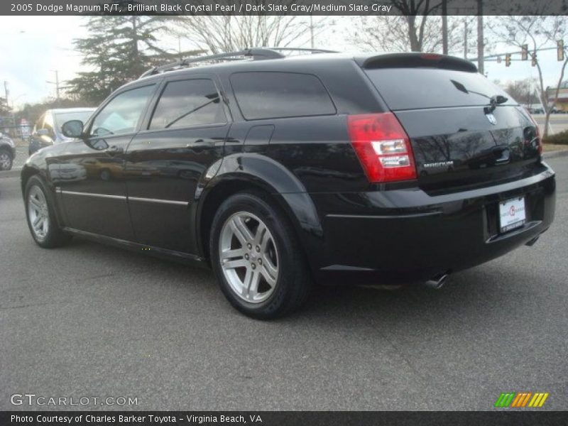 Brilliant Black Crystal Pearl / Dark Slate Gray/Medium Slate Gray 2005 Dodge Magnum R/T