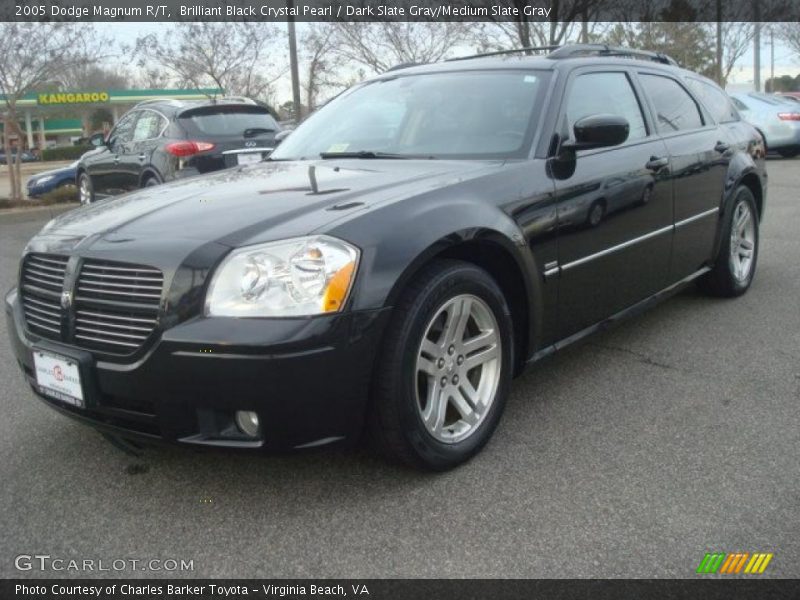 Brilliant Black Crystal Pearl / Dark Slate Gray/Medium Slate Gray 2005 Dodge Magnum R/T