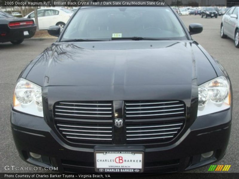 Brilliant Black Crystal Pearl / Dark Slate Gray/Medium Slate Gray 2005 Dodge Magnum R/T