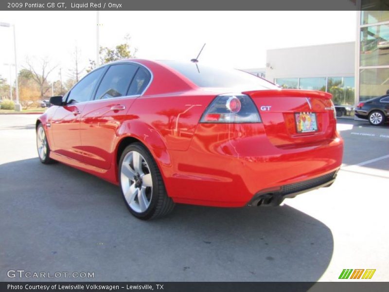 Liquid Red / Onyx 2009 Pontiac G8 GT