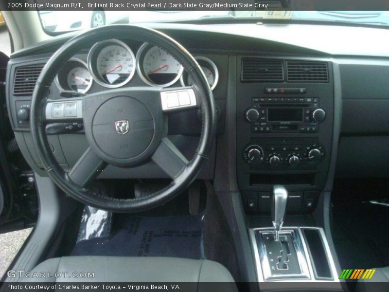 Brilliant Black Crystal Pearl / Dark Slate Gray/Medium Slate Gray 2005 Dodge Magnum R/T