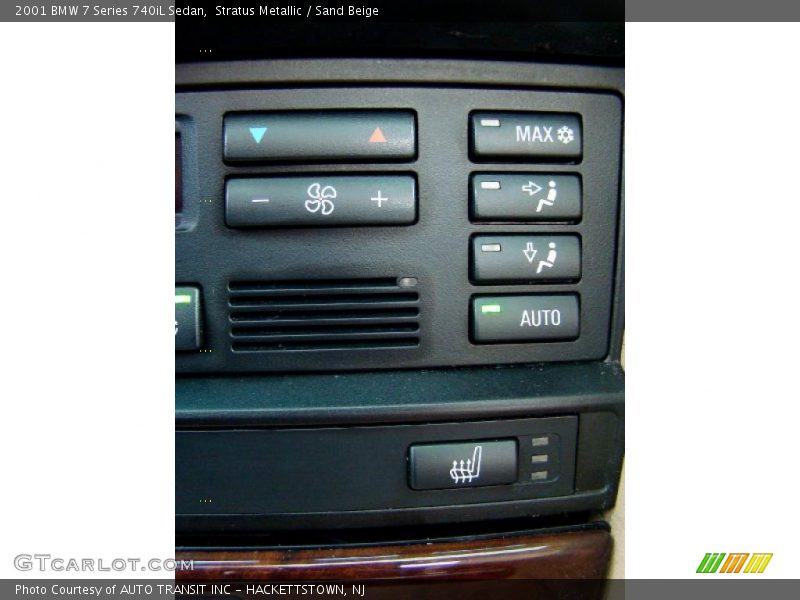 Stratus Metallic / Sand Beige 2001 BMW 7 Series 740iL Sedan
