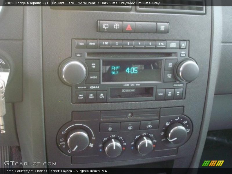 Brilliant Black Crystal Pearl / Dark Slate Gray/Medium Slate Gray 2005 Dodge Magnum R/T