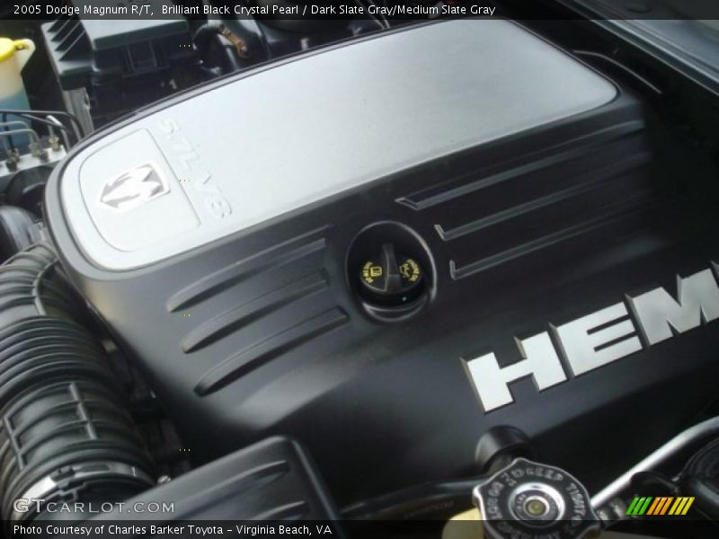 Brilliant Black Crystal Pearl / Dark Slate Gray/Medium Slate Gray 2005 Dodge Magnum R/T