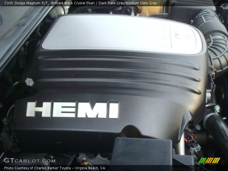 Brilliant Black Crystal Pearl / Dark Slate Gray/Medium Slate Gray 2005 Dodge Magnum R/T