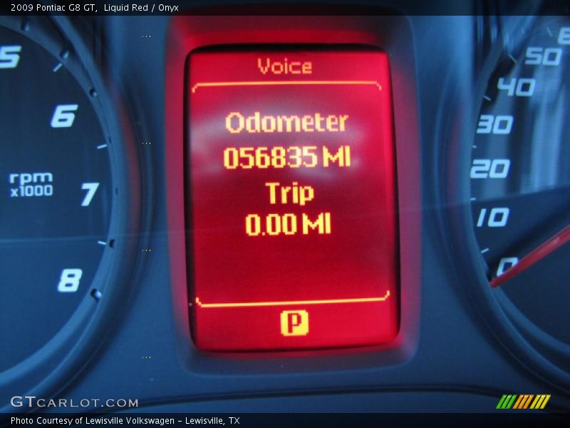 Liquid Red / Onyx 2009 Pontiac G8 GT