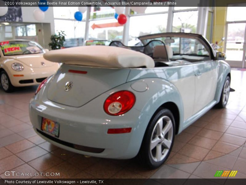 Aquarius Blue/Campanella White / White 2010 Volkswagen New Beetle Final Edition Convertible