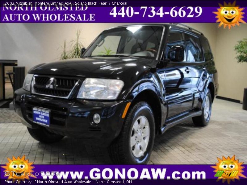 Solano Black Pearl / Charcoal 2003 Mitsubishi Montero Limited 4x4