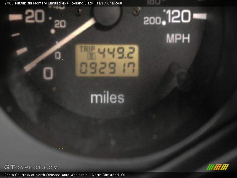 Solano Black Pearl / Charcoal 2003 Mitsubishi Montero Limited 4x4