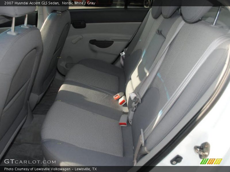 Nordic White / Gray 2007 Hyundai Accent GLS Sedan