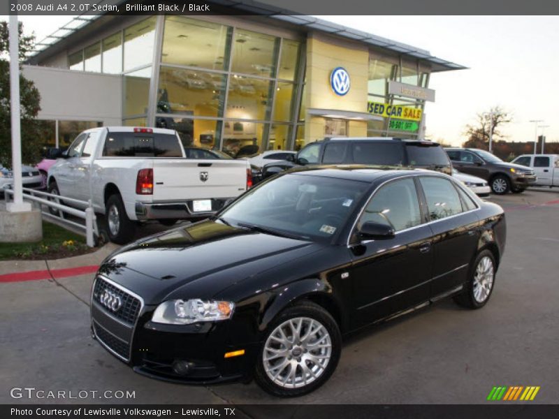 Brilliant Black / Black 2008 Audi A4 2.0T Sedan