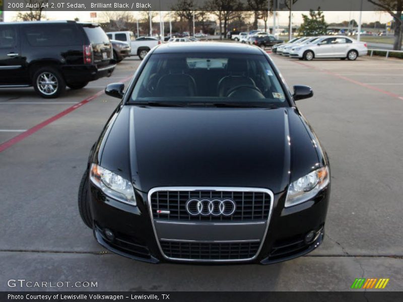 Brilliant Black / Black 2008 Audi A4 2.0T Sedan