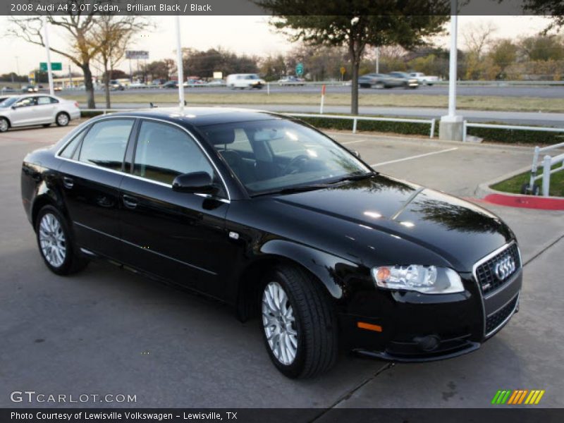 Brilliant Black / Black 2008 Audi A4 2.0T Sedan
