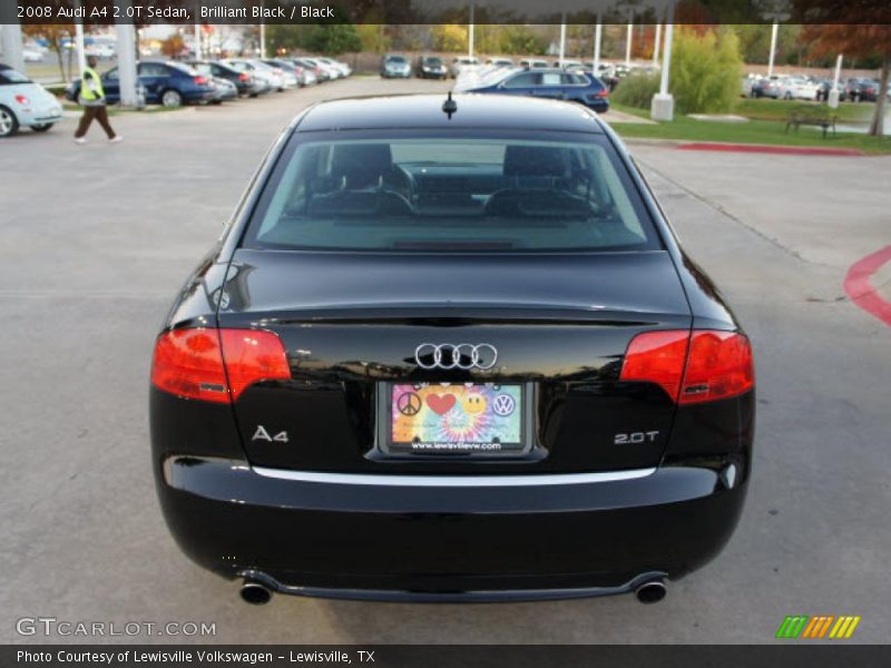 Brilliant Black / Black 2008 Audi A4 2.0T Sedan